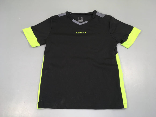 T-shirt m.c de sport noir Kipsta, moins cher chez Petit Kiwi