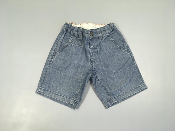 Bermuda Denim taille élastique, moins cher chez Petit Kiwi