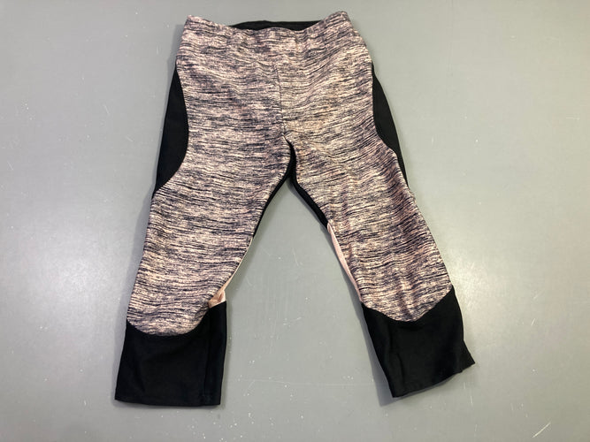 corsaire sport noir et rose, moins cher chez Petit Kiwi