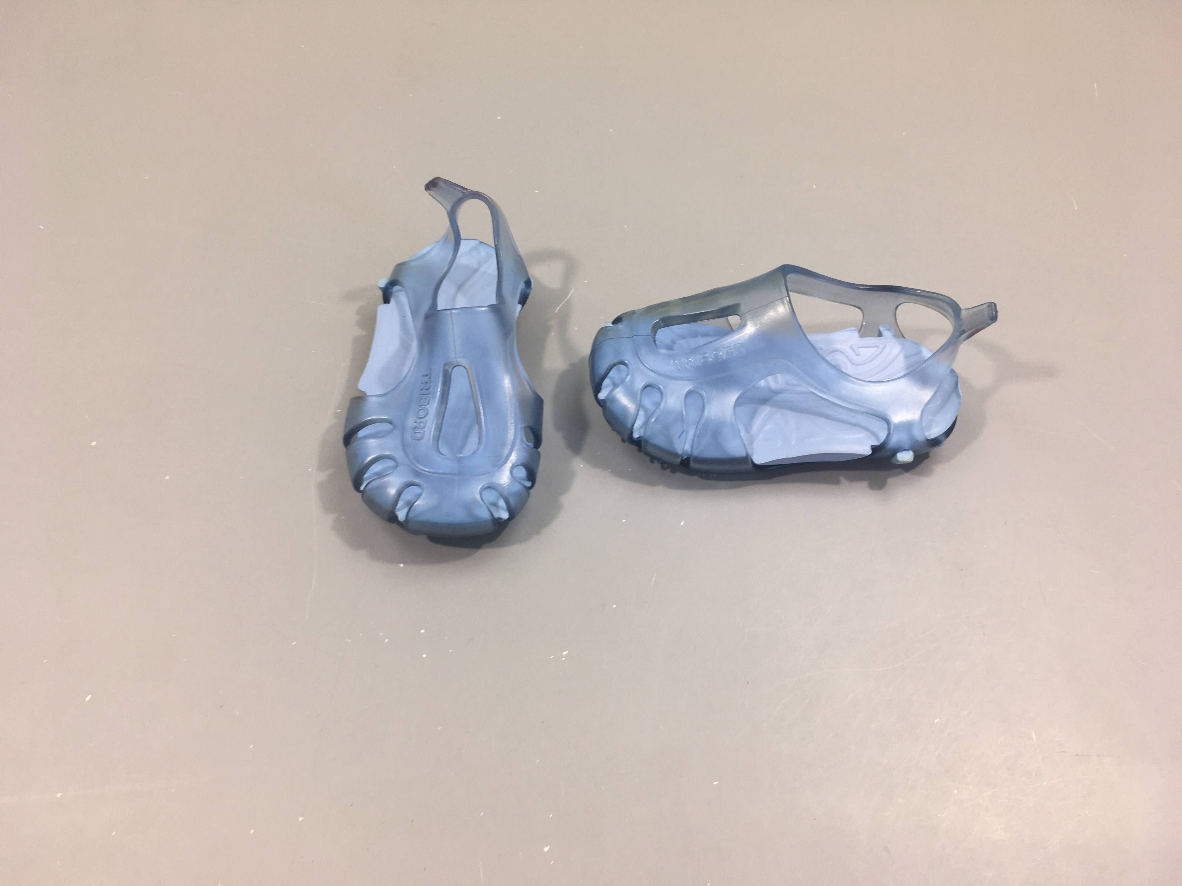 Sandales d'eau bleues transparentes Tribord