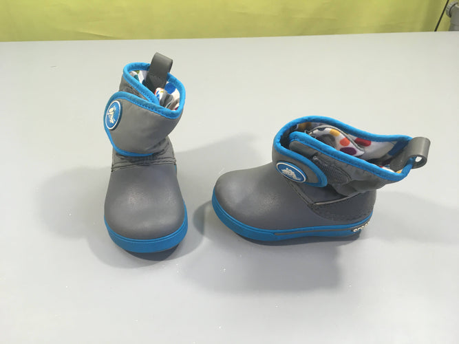 Bottes Crocs bleues C6, moins cher chez Petit Kiwi