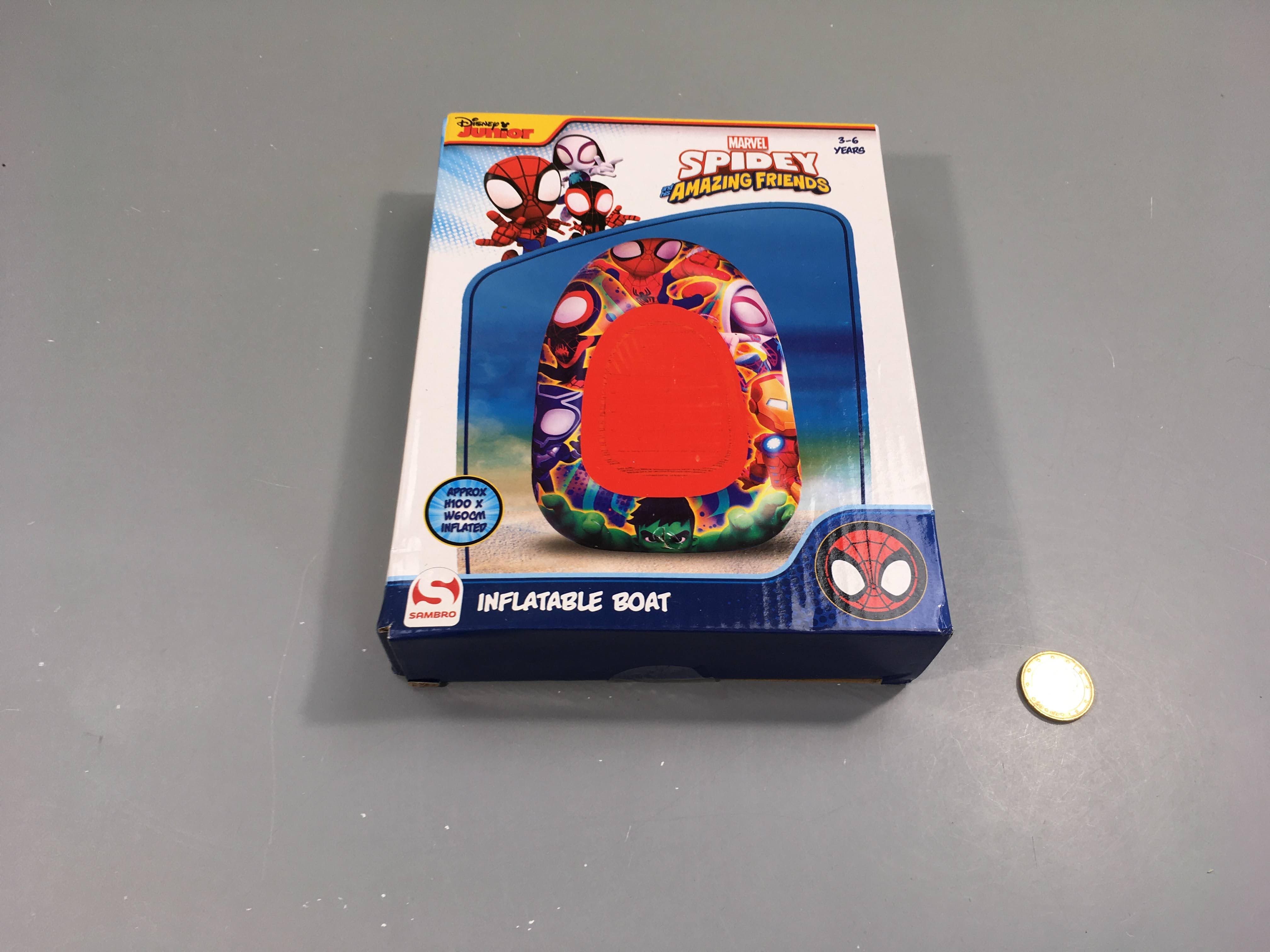 NEUF bateau gonflable Spiderman, 3-6a