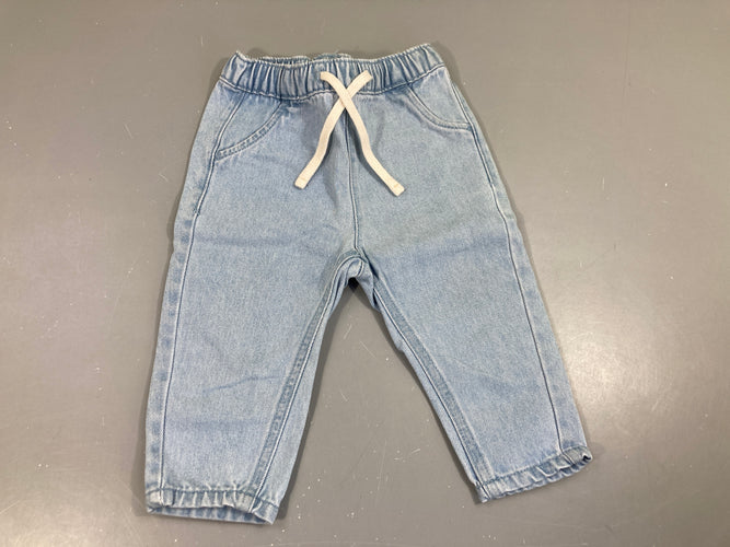 Jeans clair taille élastique, moins cher chez Petit Kiwi