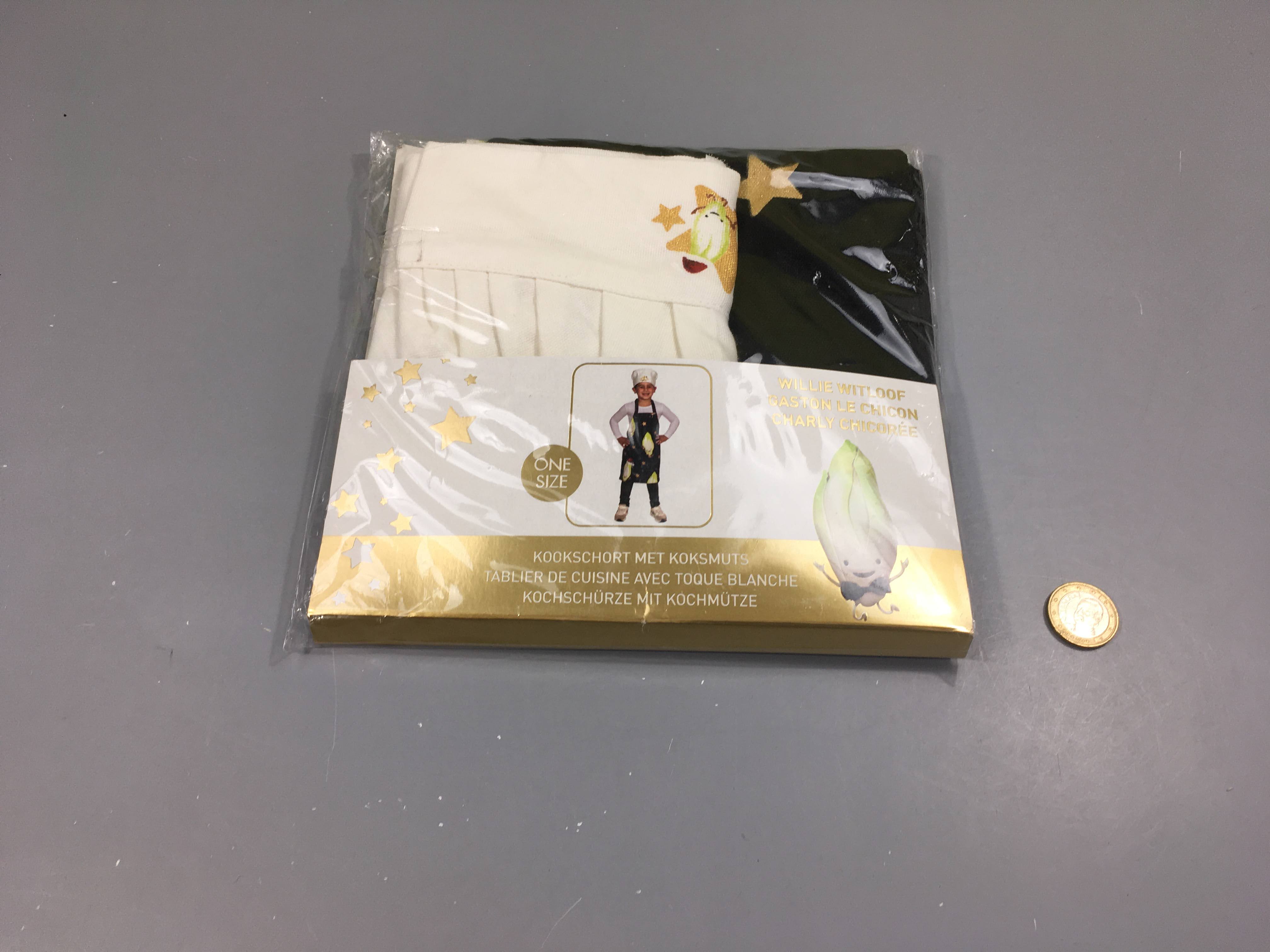 NEUF tablier de cuisine avec toque gaston le chicon