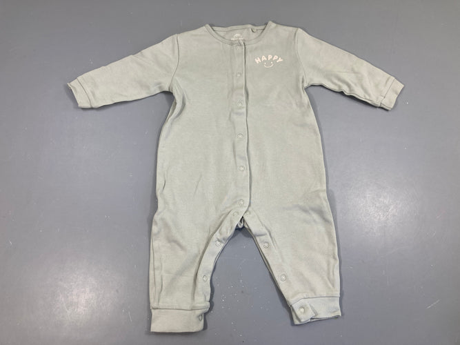 Combinaison m.l jersey bleu clair happy, moins cher chez Petit Kiwi