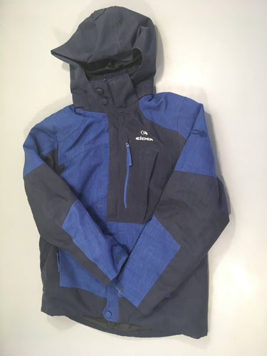 Eider veste zippée bleu foncé doublée polar à capuche, moins cher chez Petit Kiwi