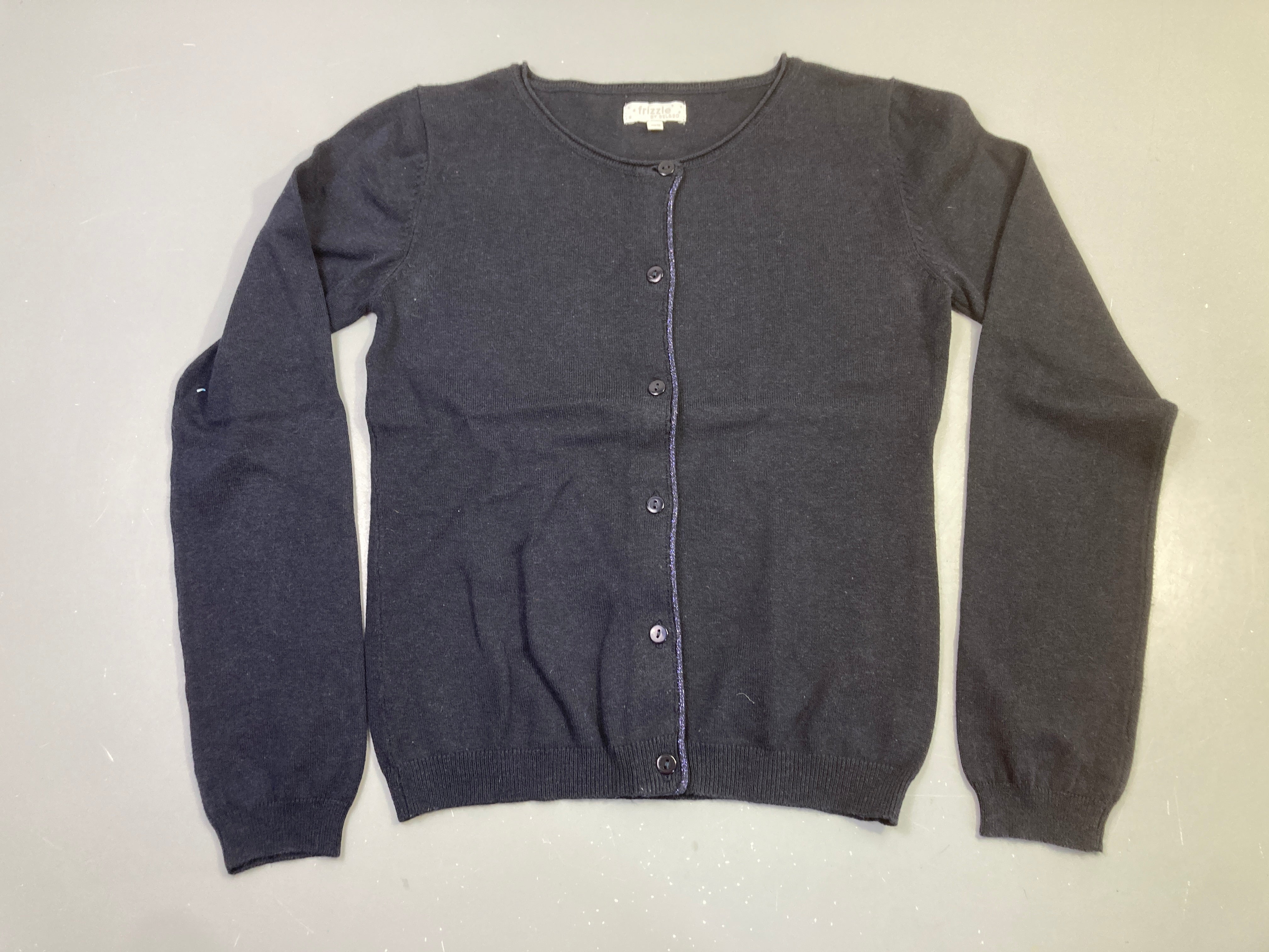 Gilet bleu marine bord irisé