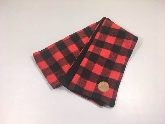 Echarpe carreaux rouge/noir, moins cher chez Petit Kiwi