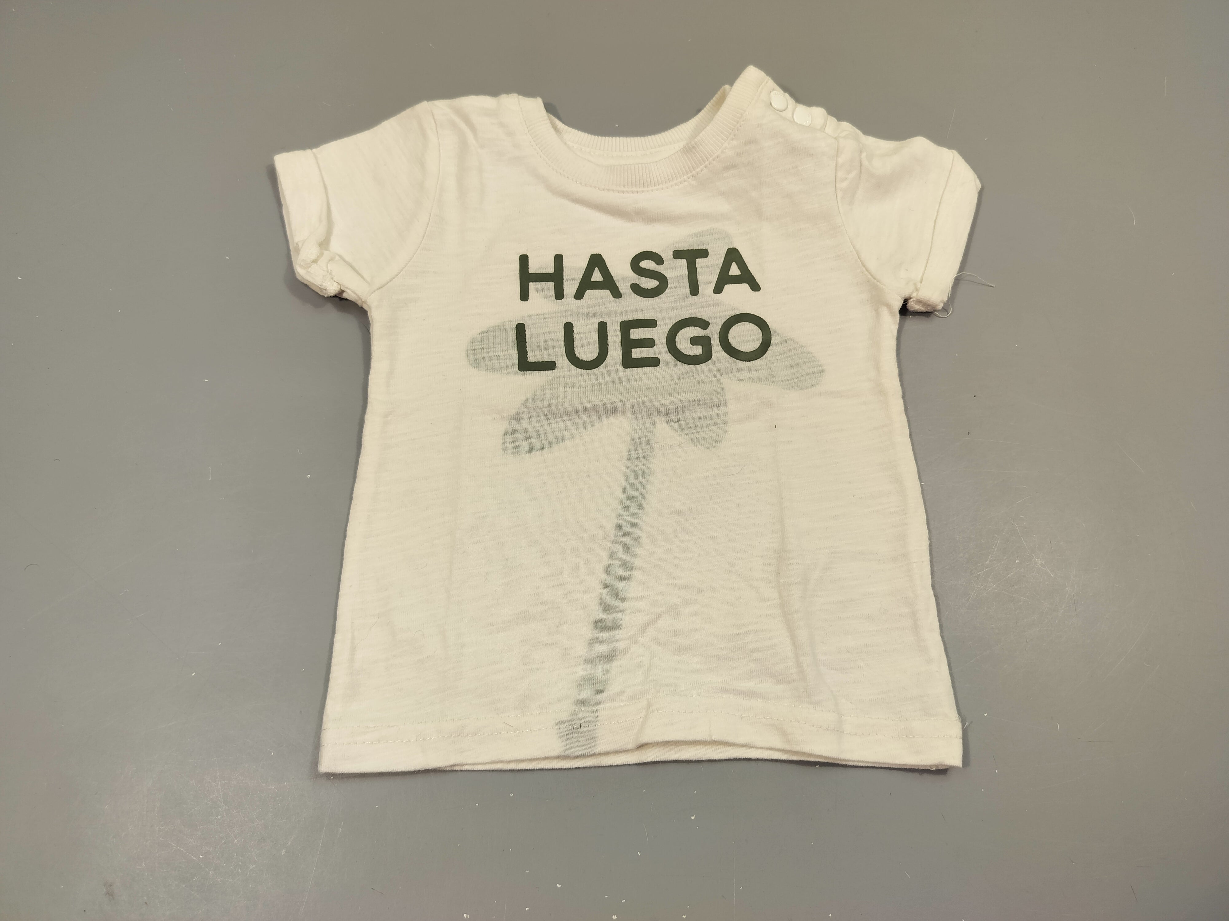 T-shirt m.c jersey  blanc flammé 