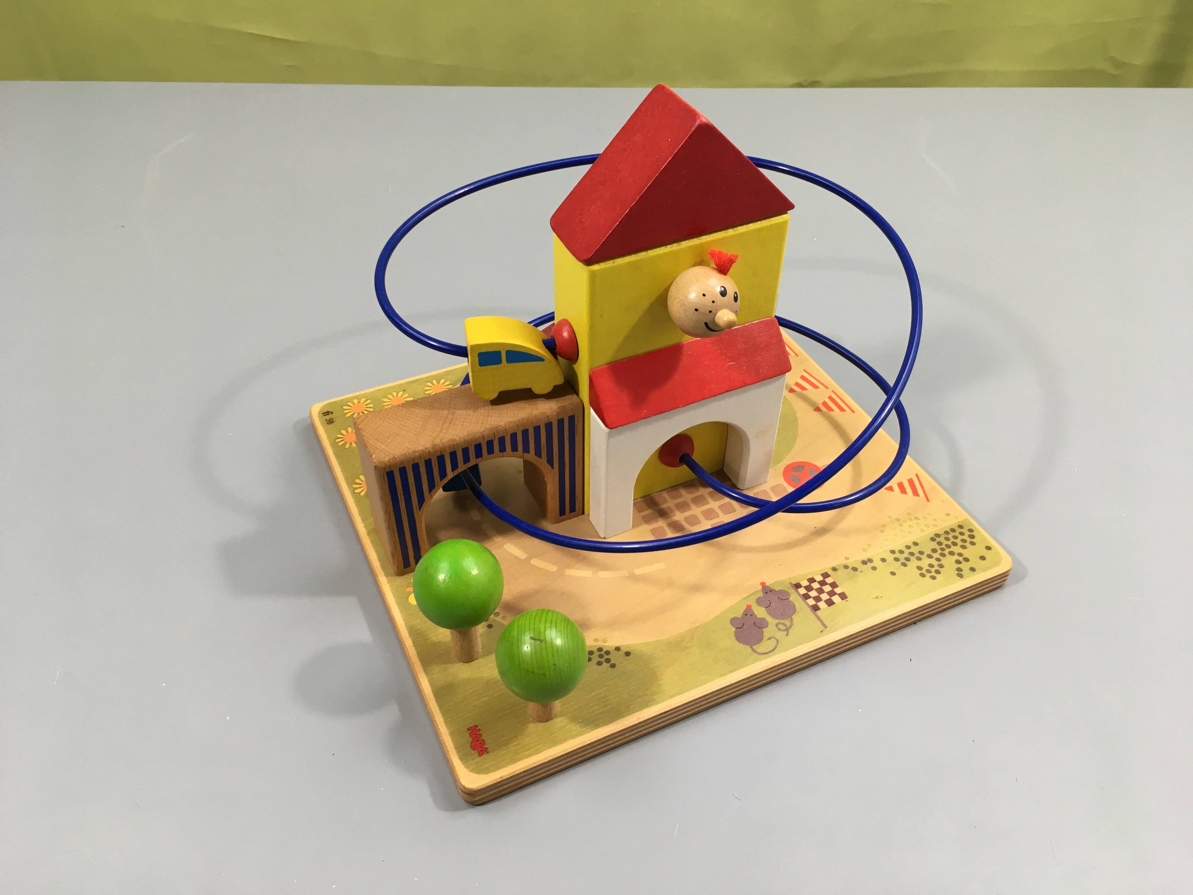 Boulier ville voiture en bois