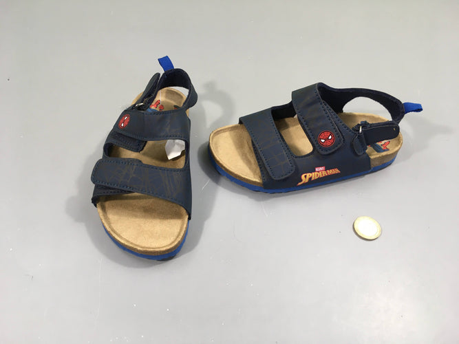 Sandales scratchs bleues Spiderman, 28, moins cher chez Petit Kiwi