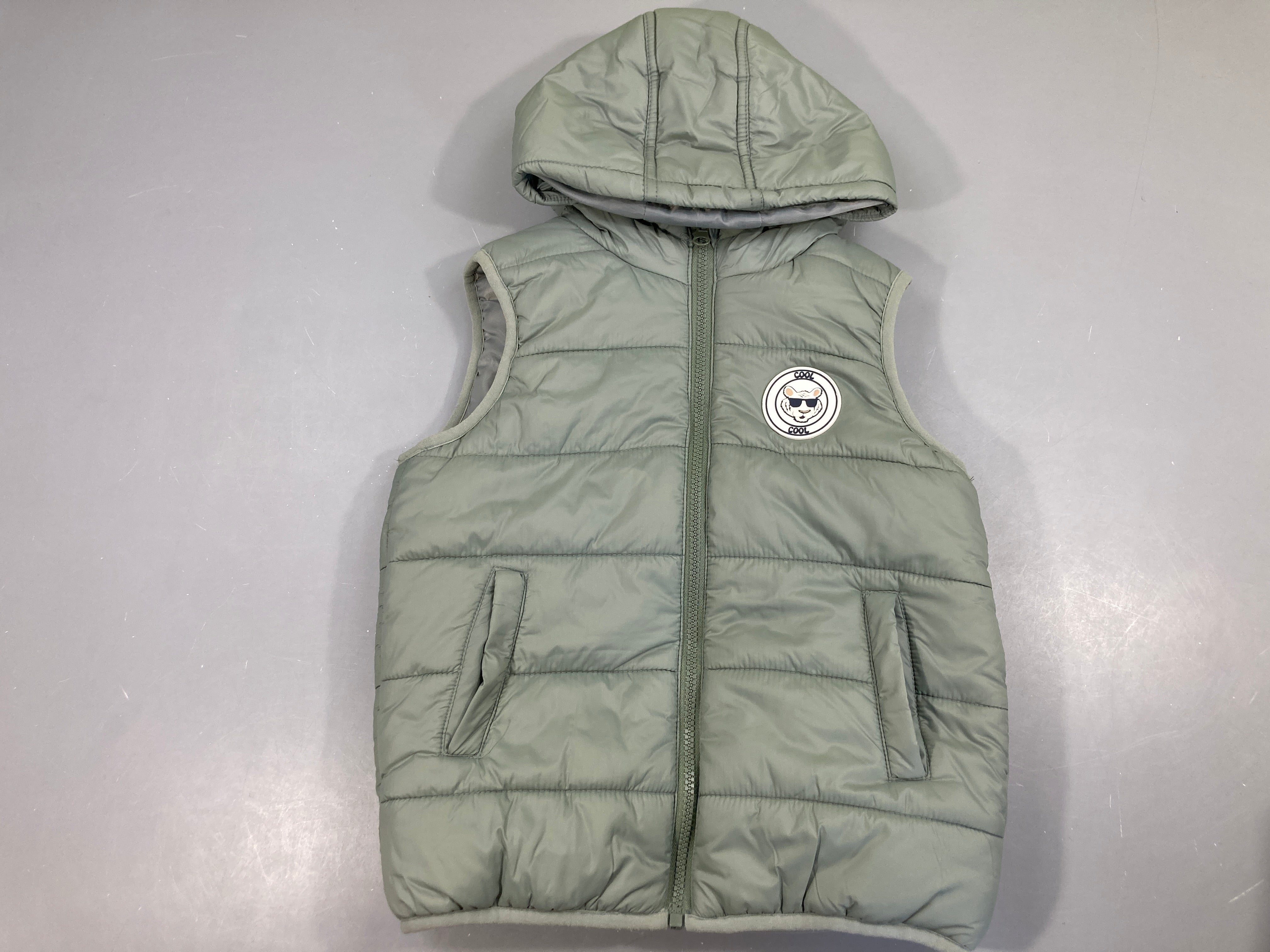 Bodywarmer kaki clair-La fabrique des garçons