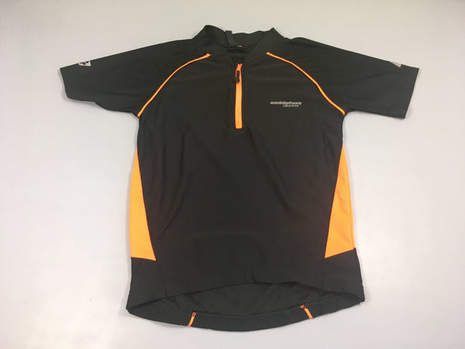 T-shirt m.c de vélo noir/orange muddyfox, moins cher chez Petit Kiwi