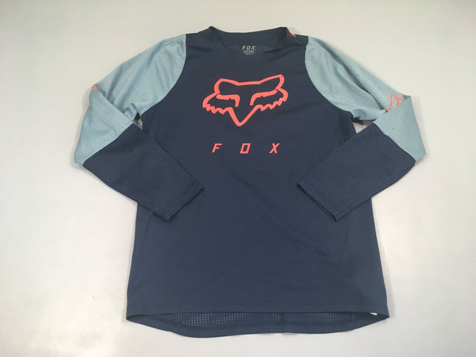 Vareuse m.l bleu foncé/gris de VTT Fox, moins cher chez Petit Kiwi