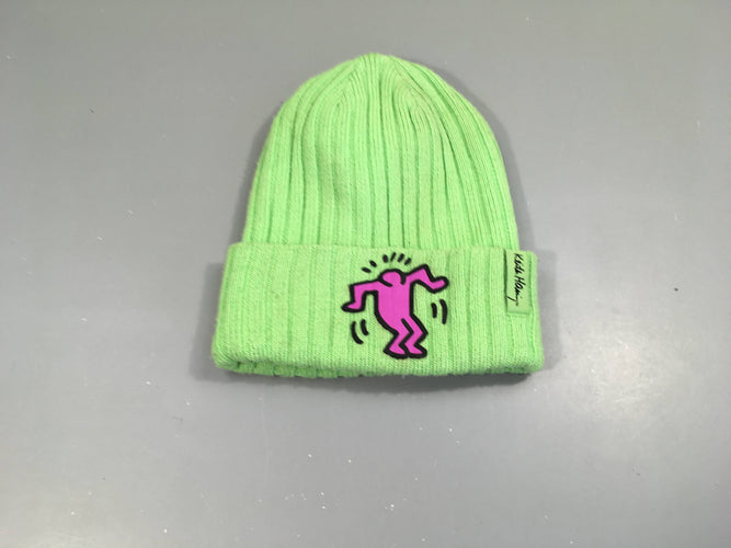 Bonnet vert Keith Haring, 12-16ans, moins cher chez Petit Kiwi