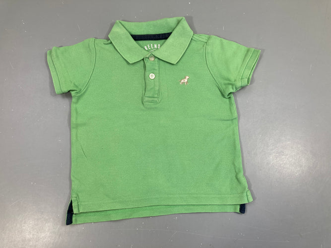 Polo vert Green Dog, moins cher chez Petit Kiwi
