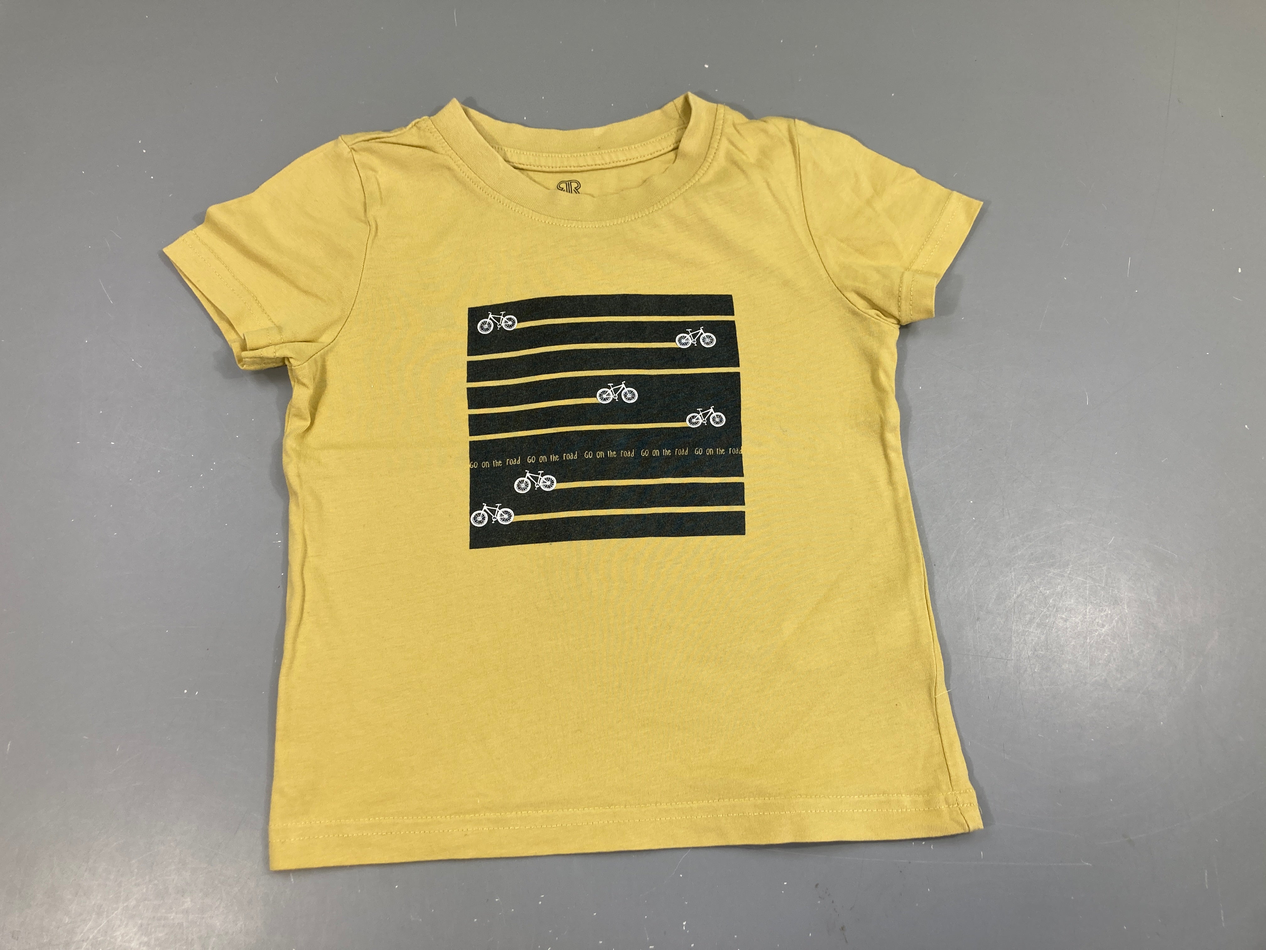 T-shirt m.c jaune vélos