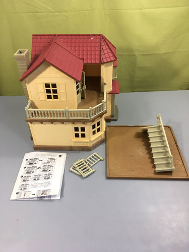Sylvanian families Grande maison tradition éclairée 2752, manque plaque triangulaire, moins cher chez Petit Kiwi