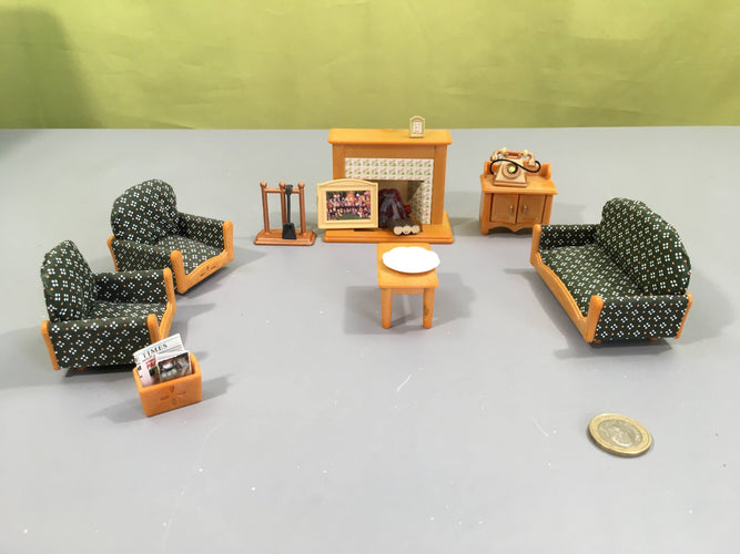 Sylvanian Families - 5037 - Salle de Séjour de Luxe, manque quelques accessoires, moins cher chez Petit Kiwi