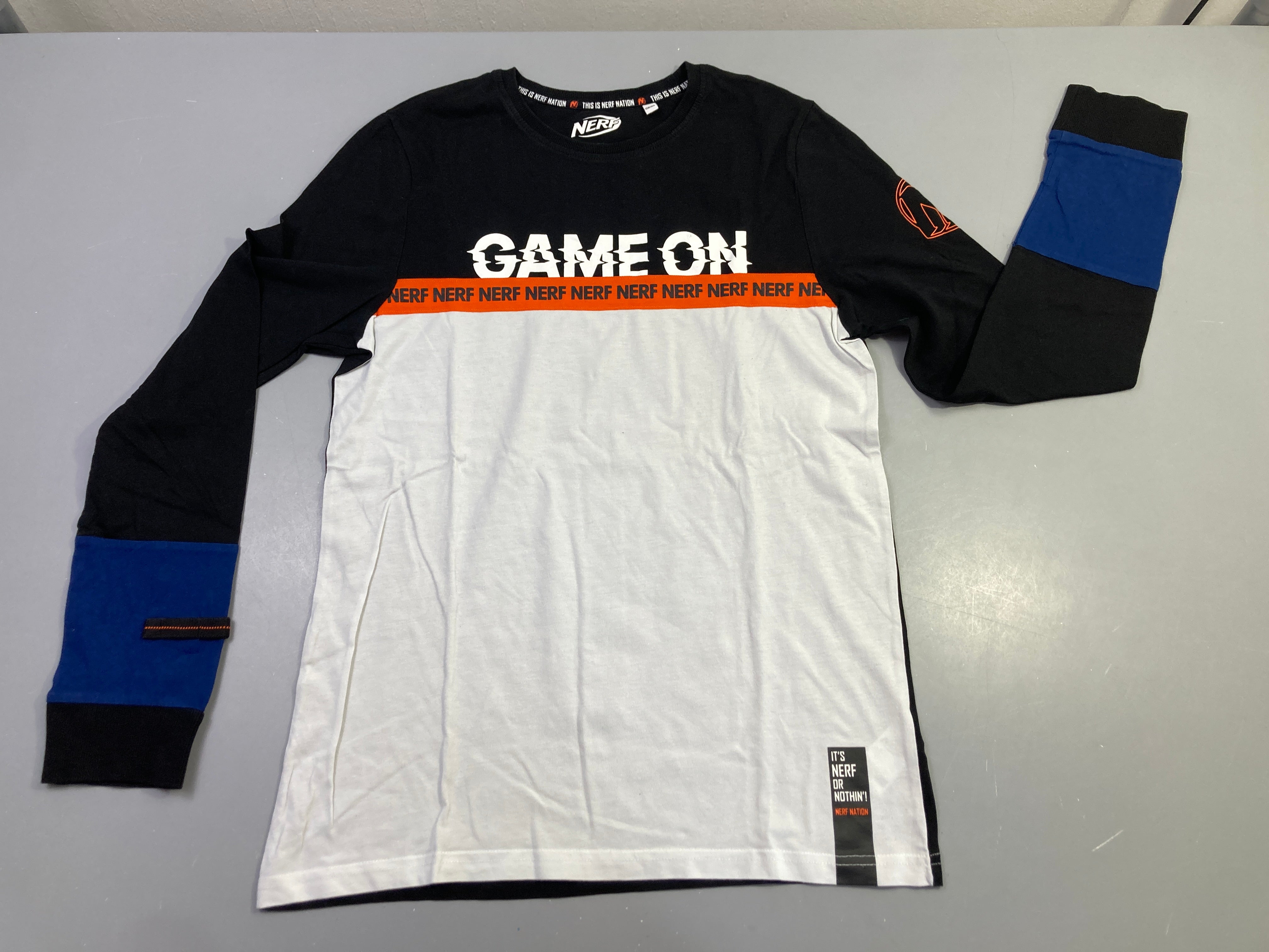 T-shirt m.l blanc/noir 