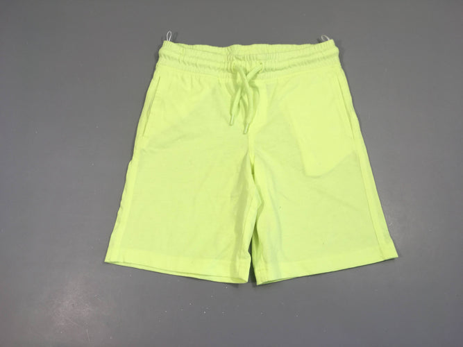 Bermuda jersey jaune néon, moins cher chez Petit Kiwi