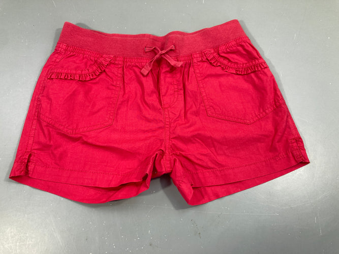 Short fuchsia  froufrou poches, moins cher chez Petit Kiwi