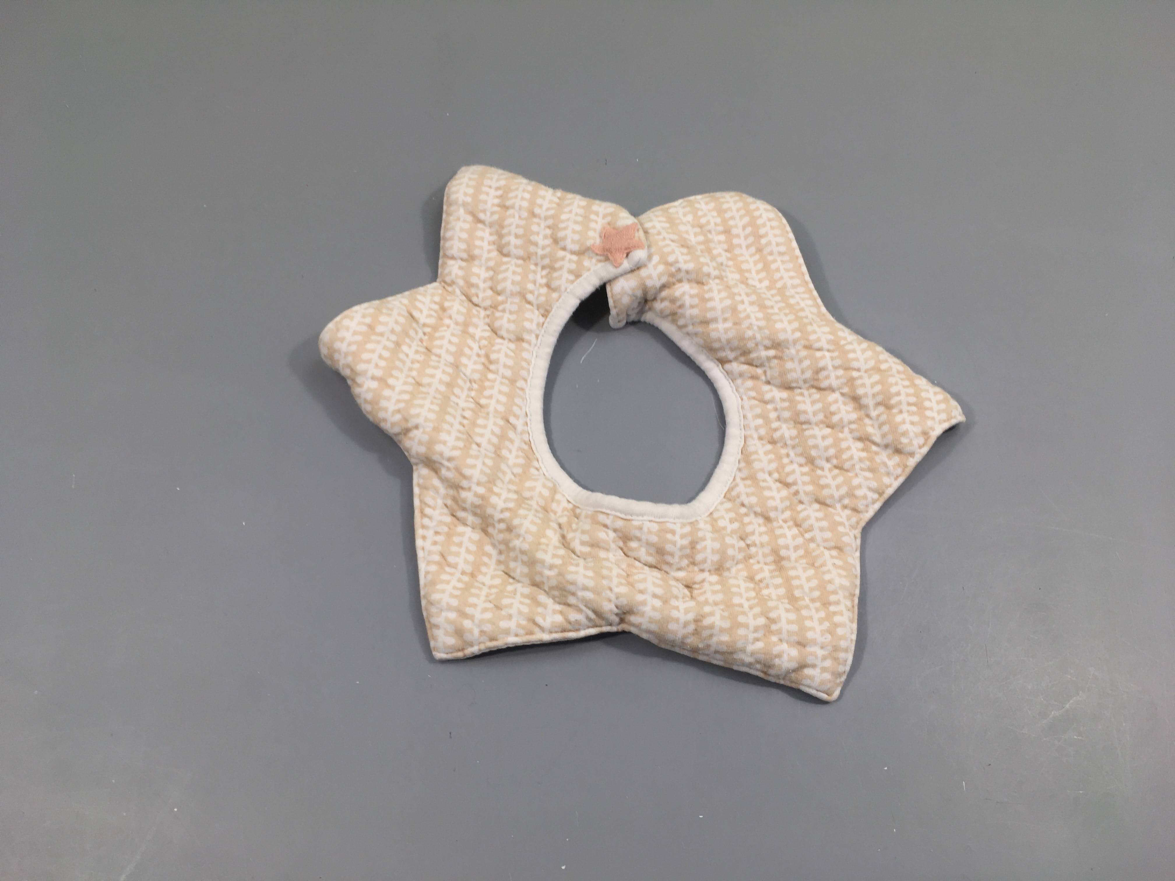 Bavoir étoile molleton, légèrement bouloché