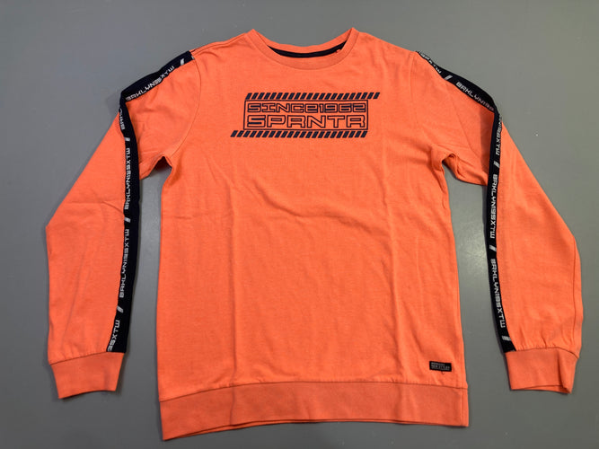 T-shirt m.l orange "since 1962 sprntr", légèrement bouloché, moins cher chez Petit Kiwi