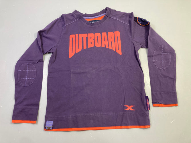 T-shirt m.l violet coudières "Outboard", moins cher chez Petit Kiwi