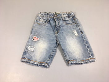 Bermuda en jean effet déchiré