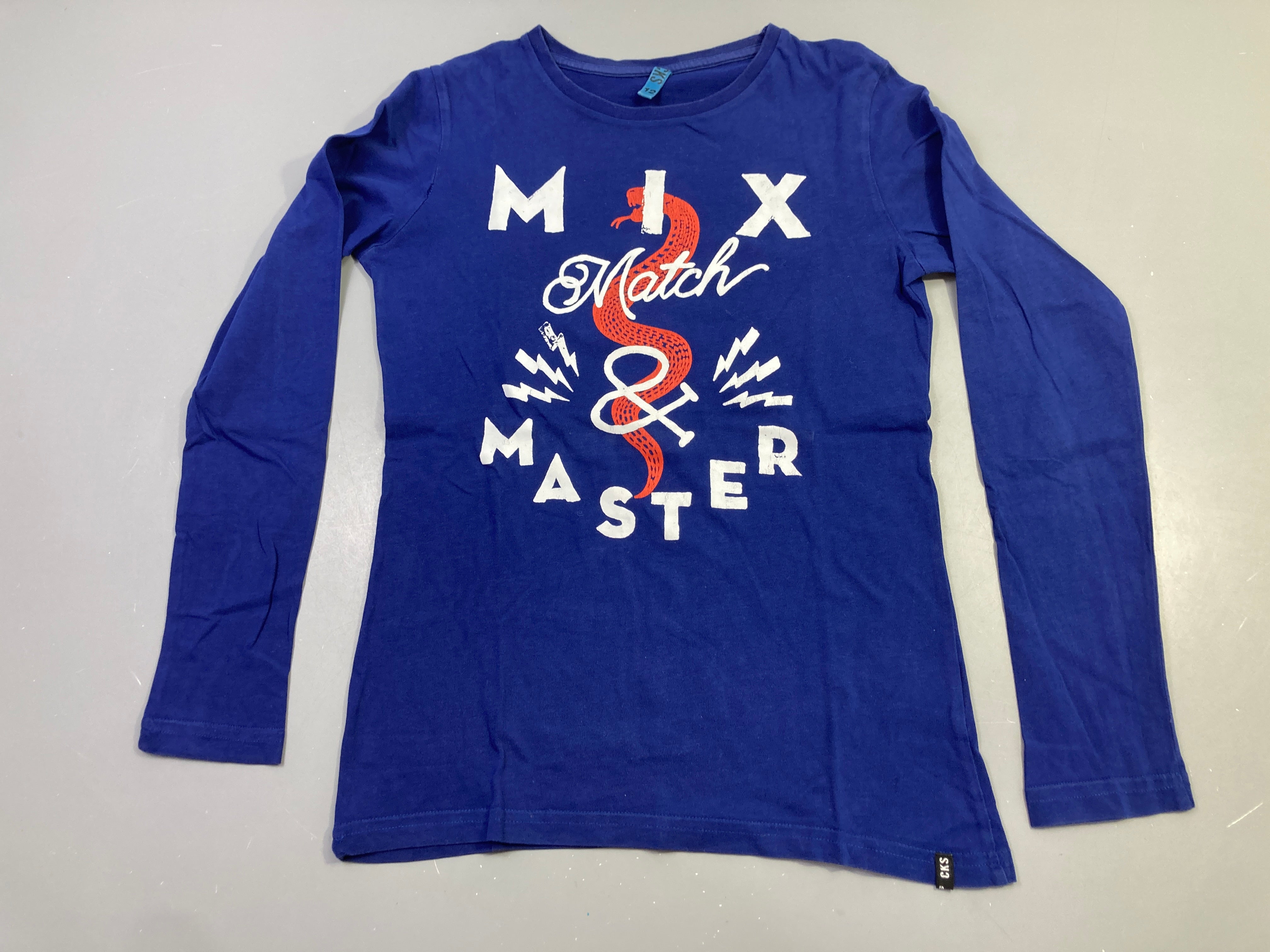 T-shirt m.l bleu roi 
