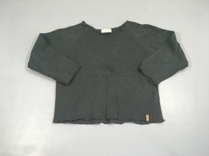 Pull gris foncé Nixnut, 100% coton, moins cher chez Petit Kiwi