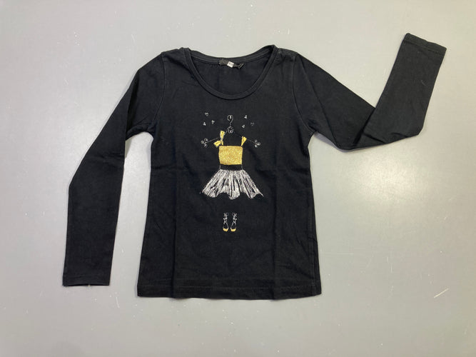 T-shirt m.l noir robe pailletée, moins cher chez Petit Kiwi