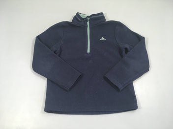 Polar zippé bleu foncé col camionneur