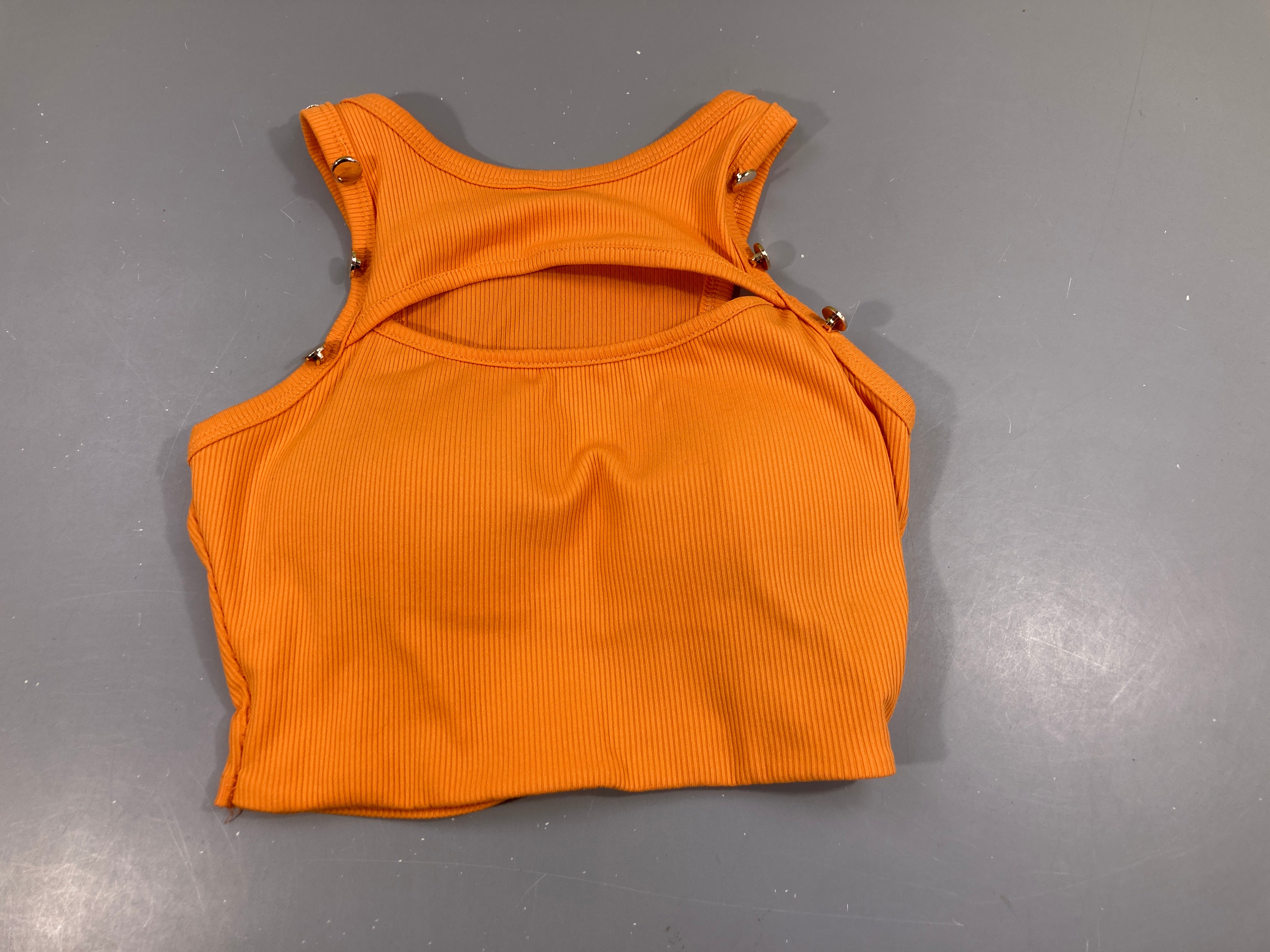 Top côtes orange