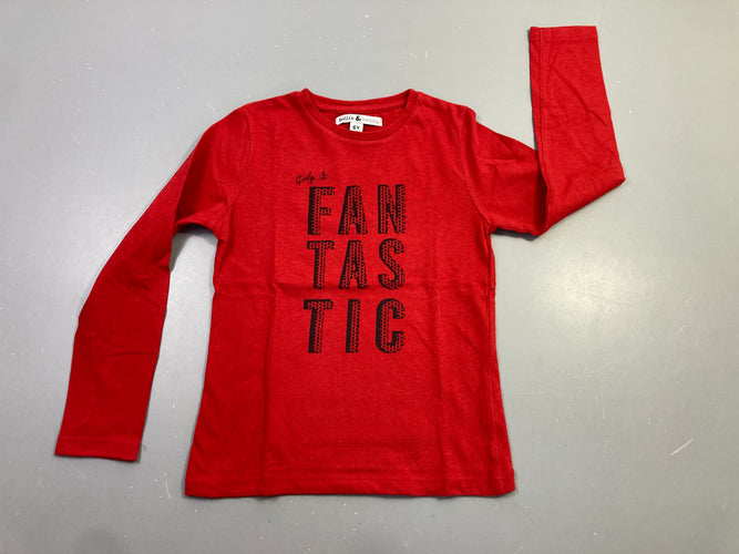 T-shirt m.l rouge "Fantastic", moins cher chez Petit Kiwi