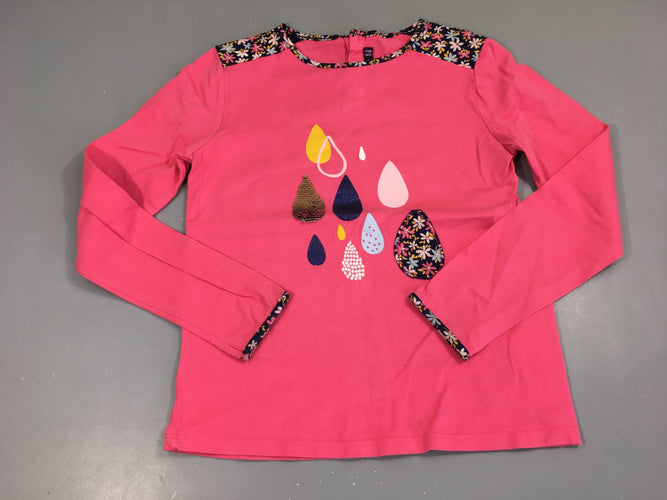 T-shirt m.l rose gouttes sequins, moins cher chez Petit Kiwi