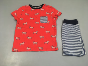 Pyjashort 2pcs jersey rouge lions