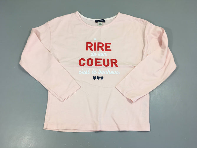 T-shirt m.l rose clair Rire, moins cher chez Petit Kiwi