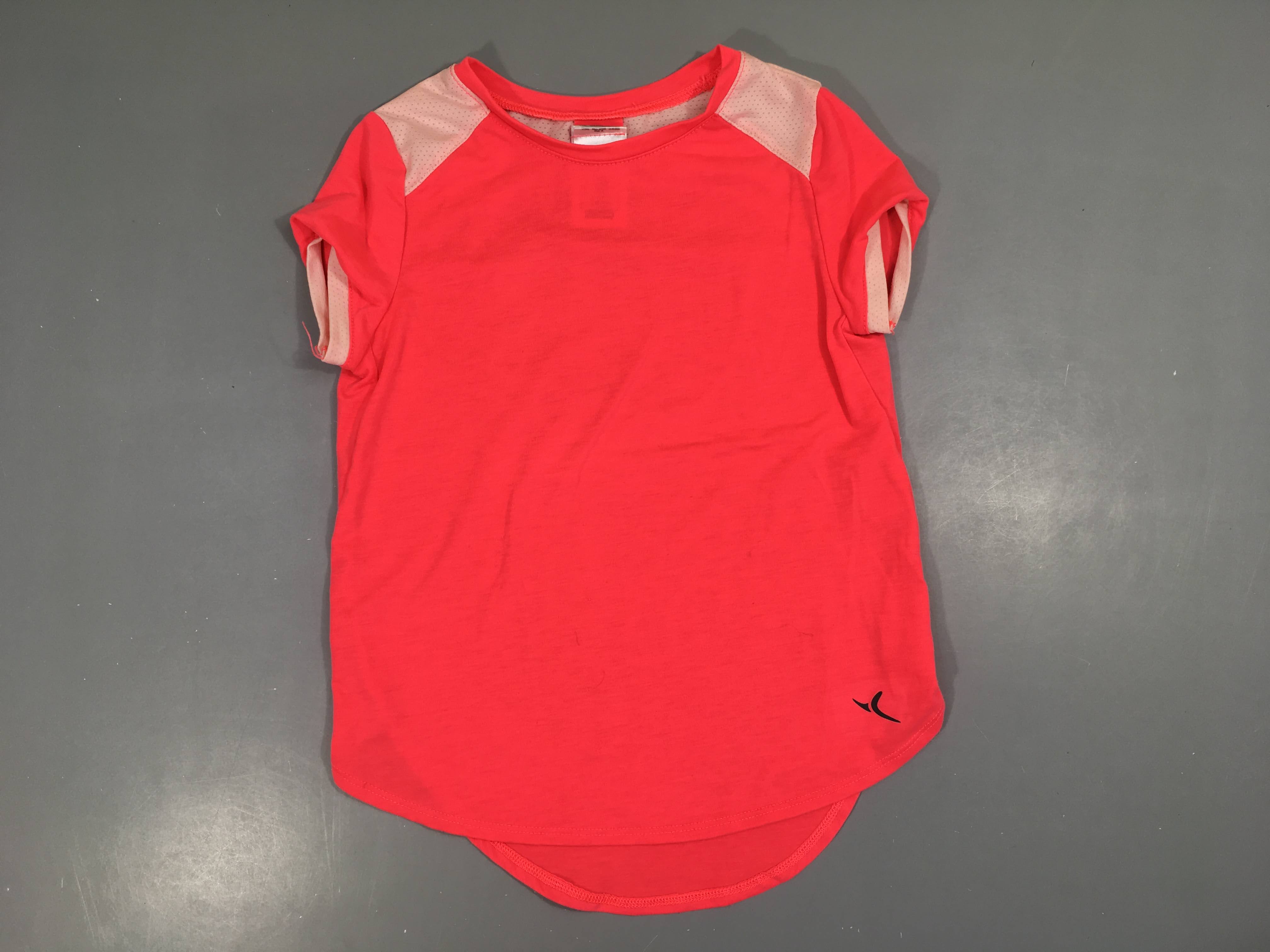 T-shirt m.c de sport rose flash-rose  légèrement bouloché