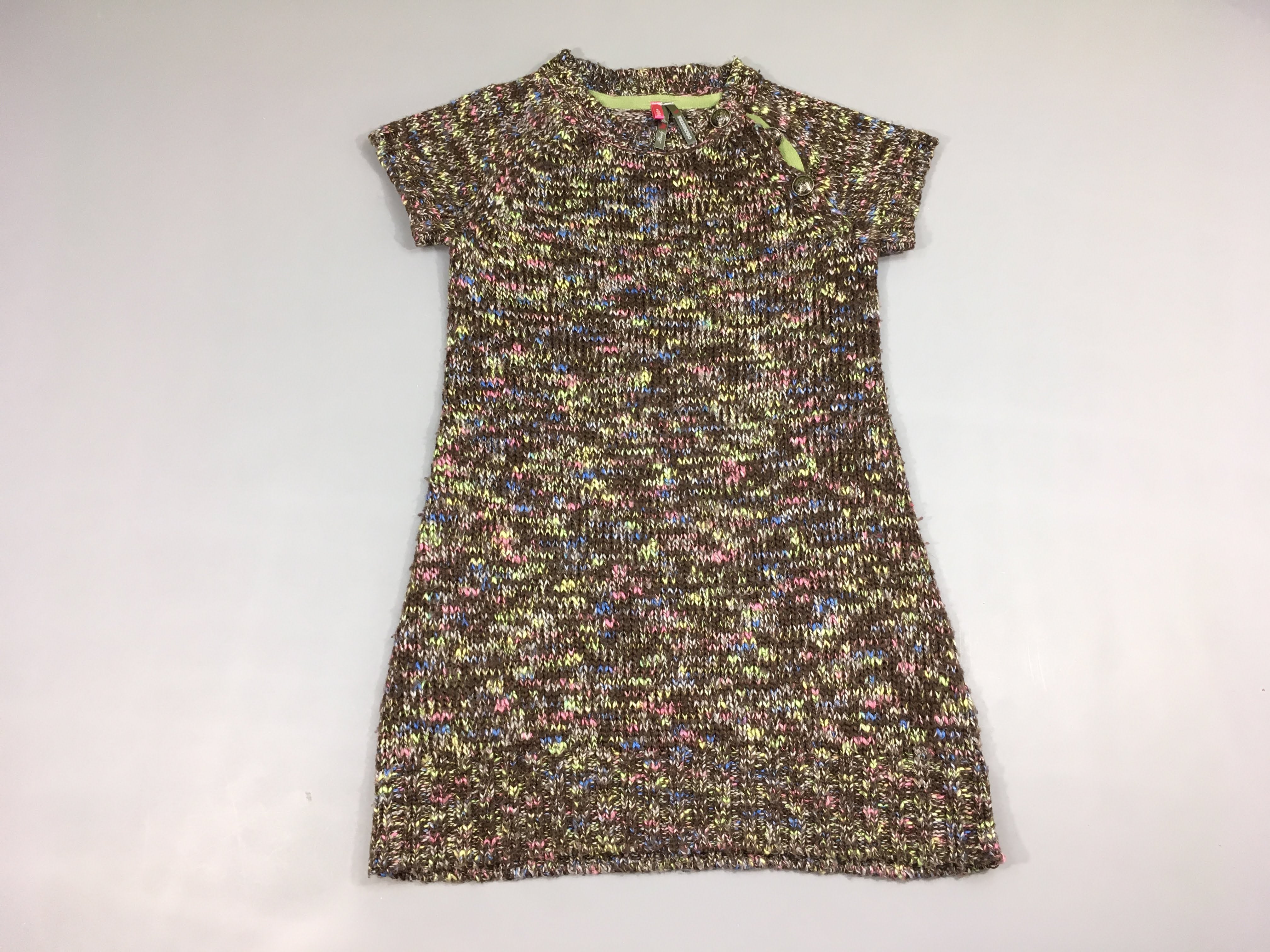 Robe pull multicolore m.c , légèrement boulochée