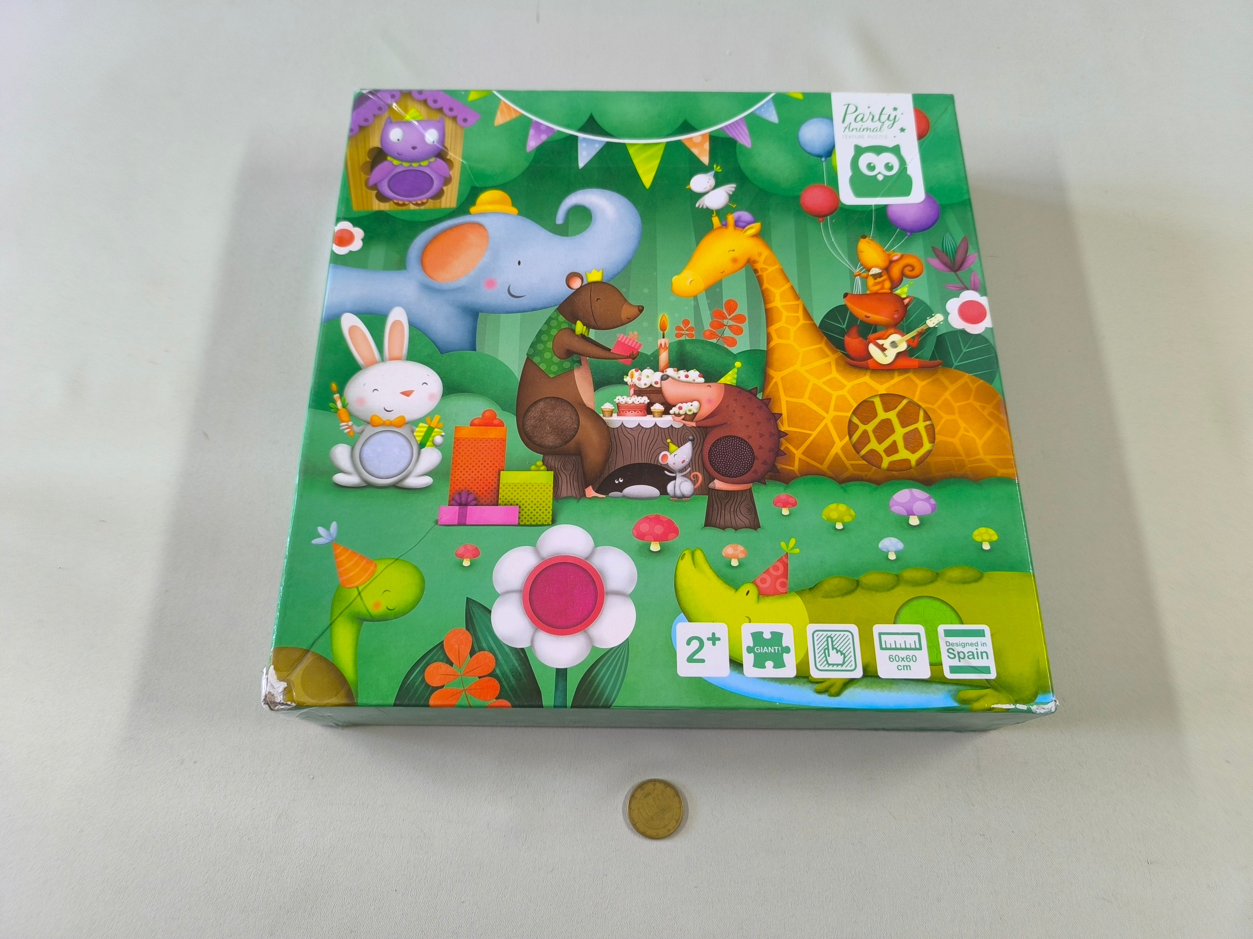 Puzzle géant et à texture 16pcs animaux 2+ - Complet