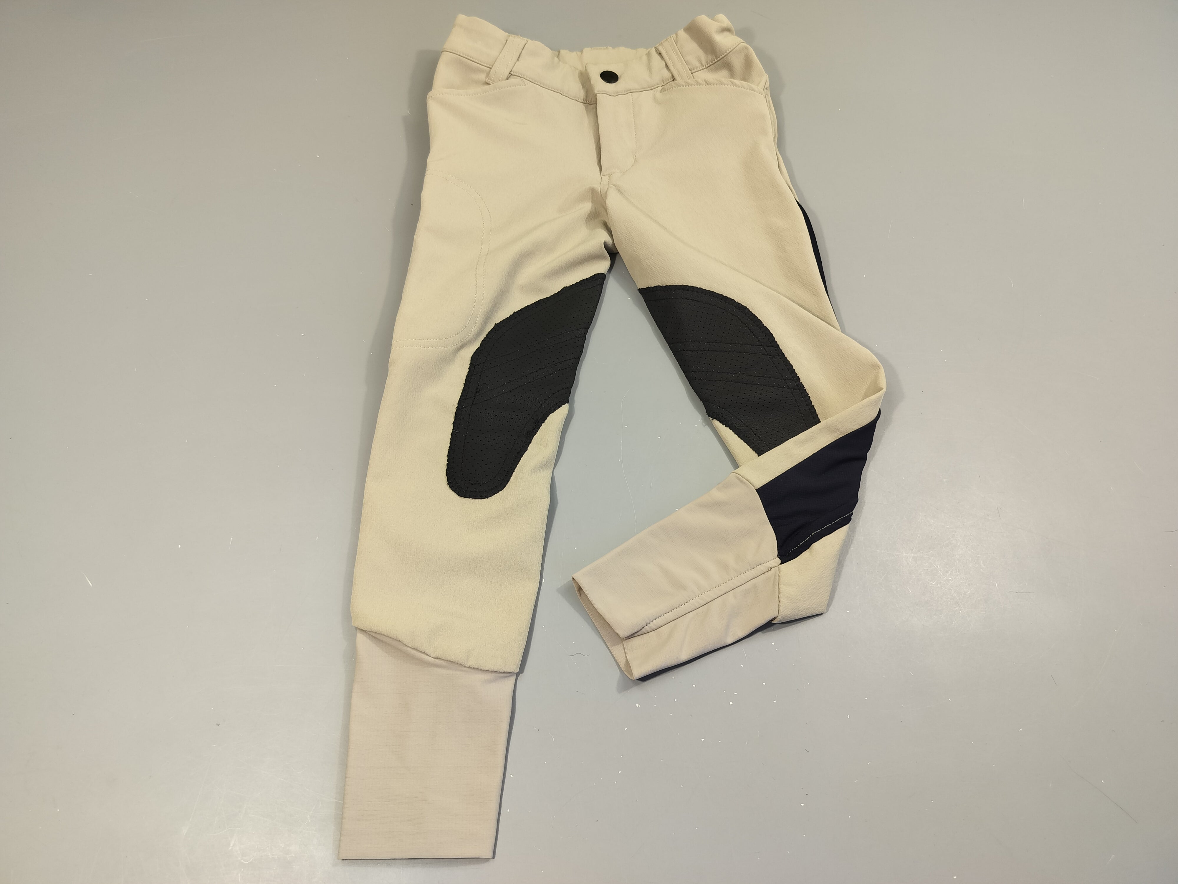 Pantalon d'équitation beige, noir