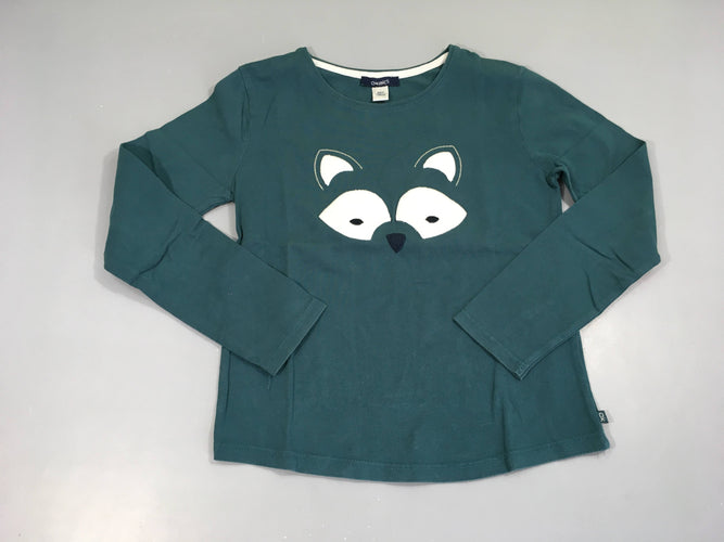 T-shirt m.l vert yeux aniamux texturé, moins cher chez Petit Kiwi