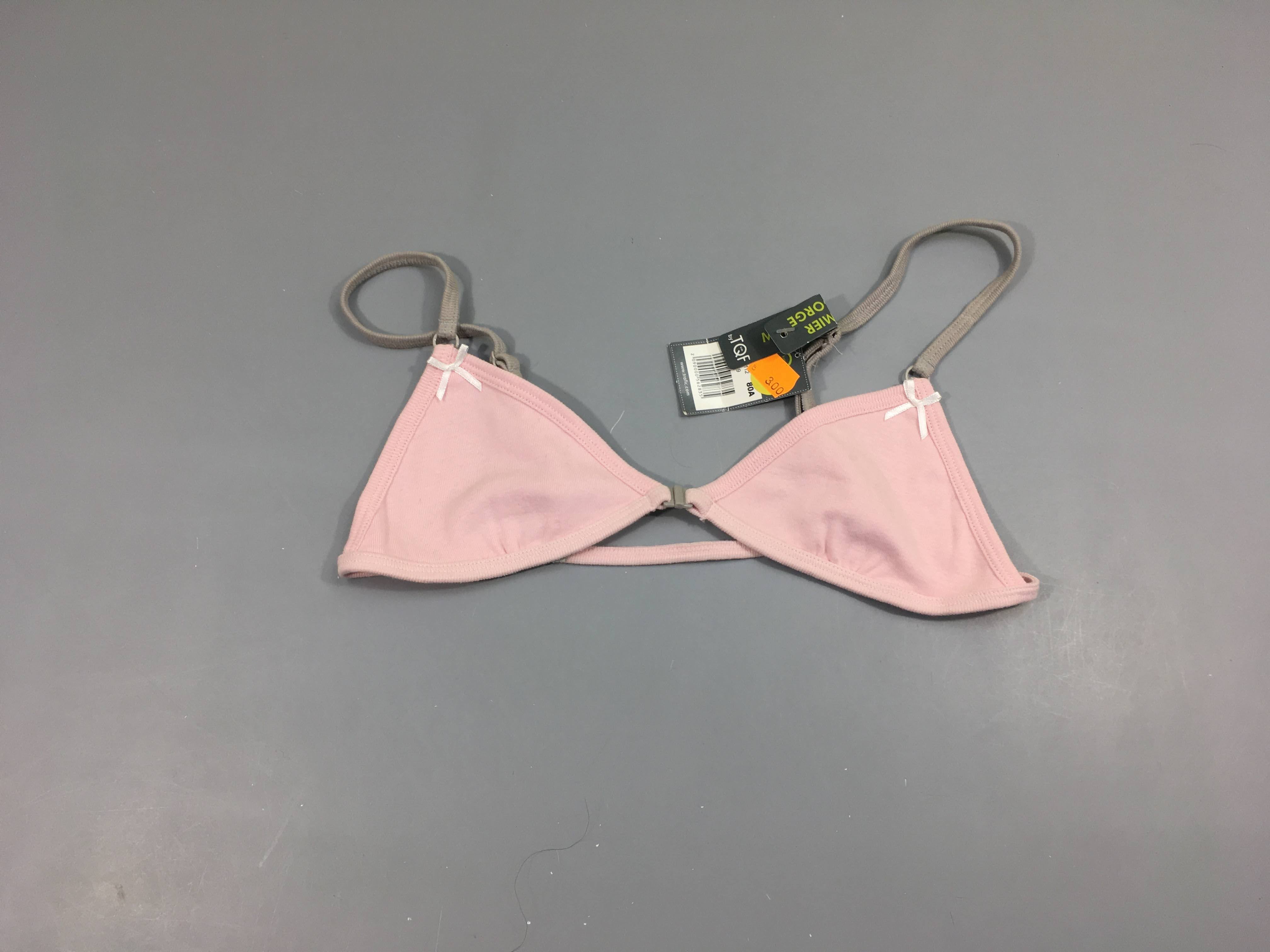 NEUF Soutien sans armatures rose, 80A