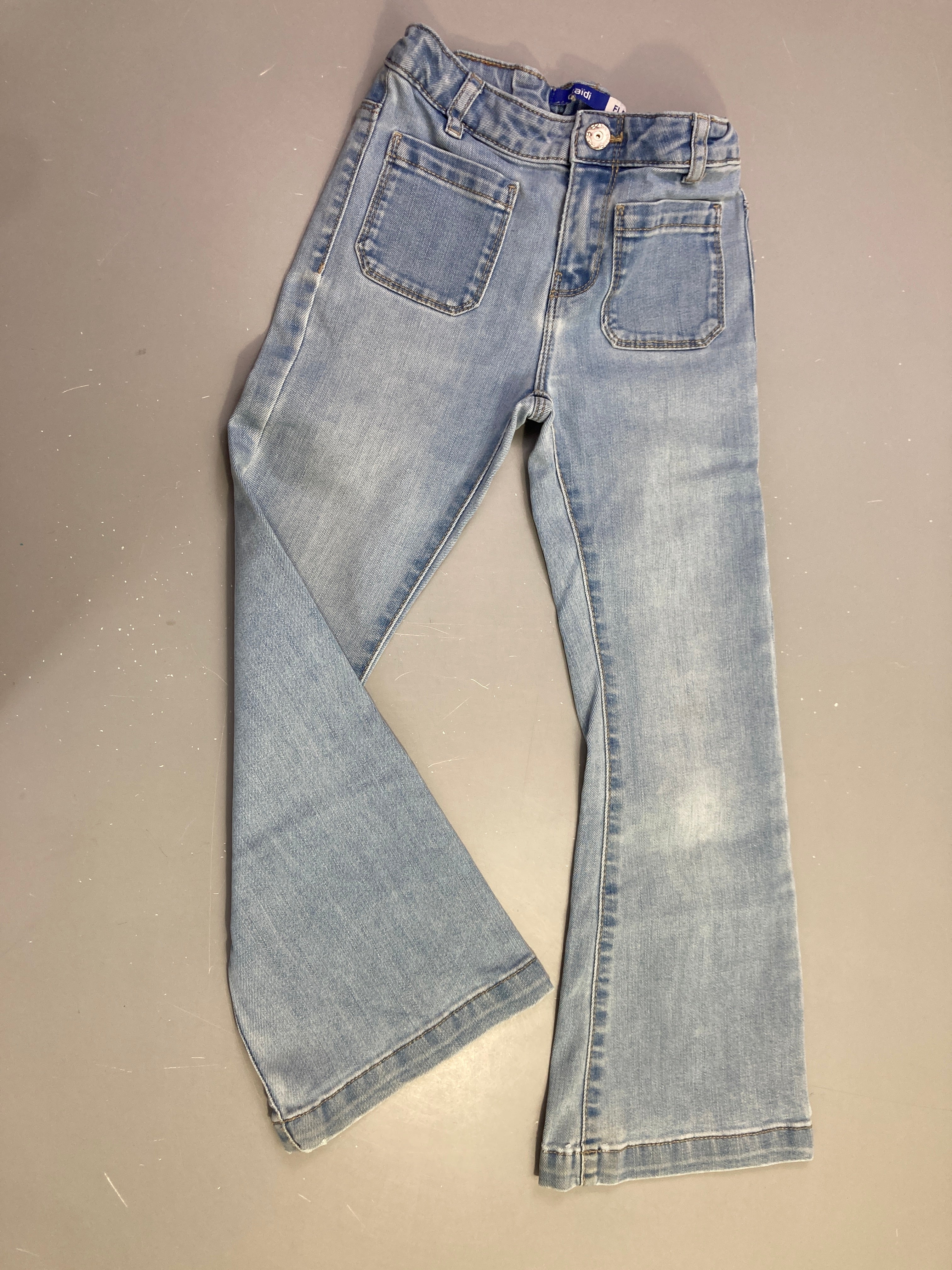Pantalon jean bleu clair Flare