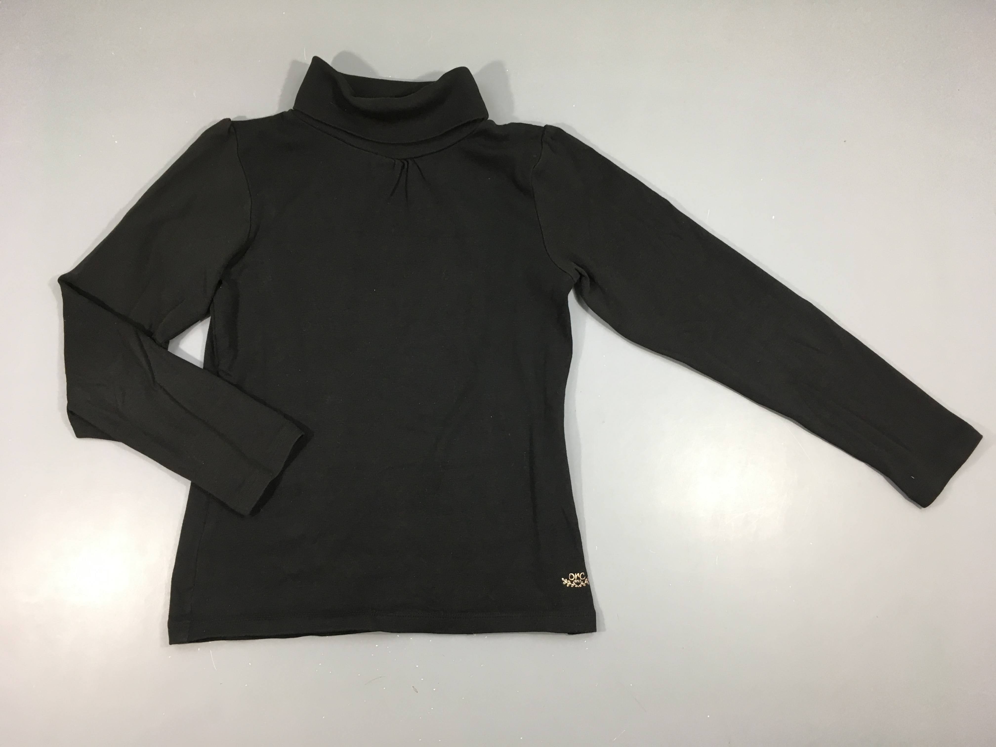 T-shirt m.l col roulé noir