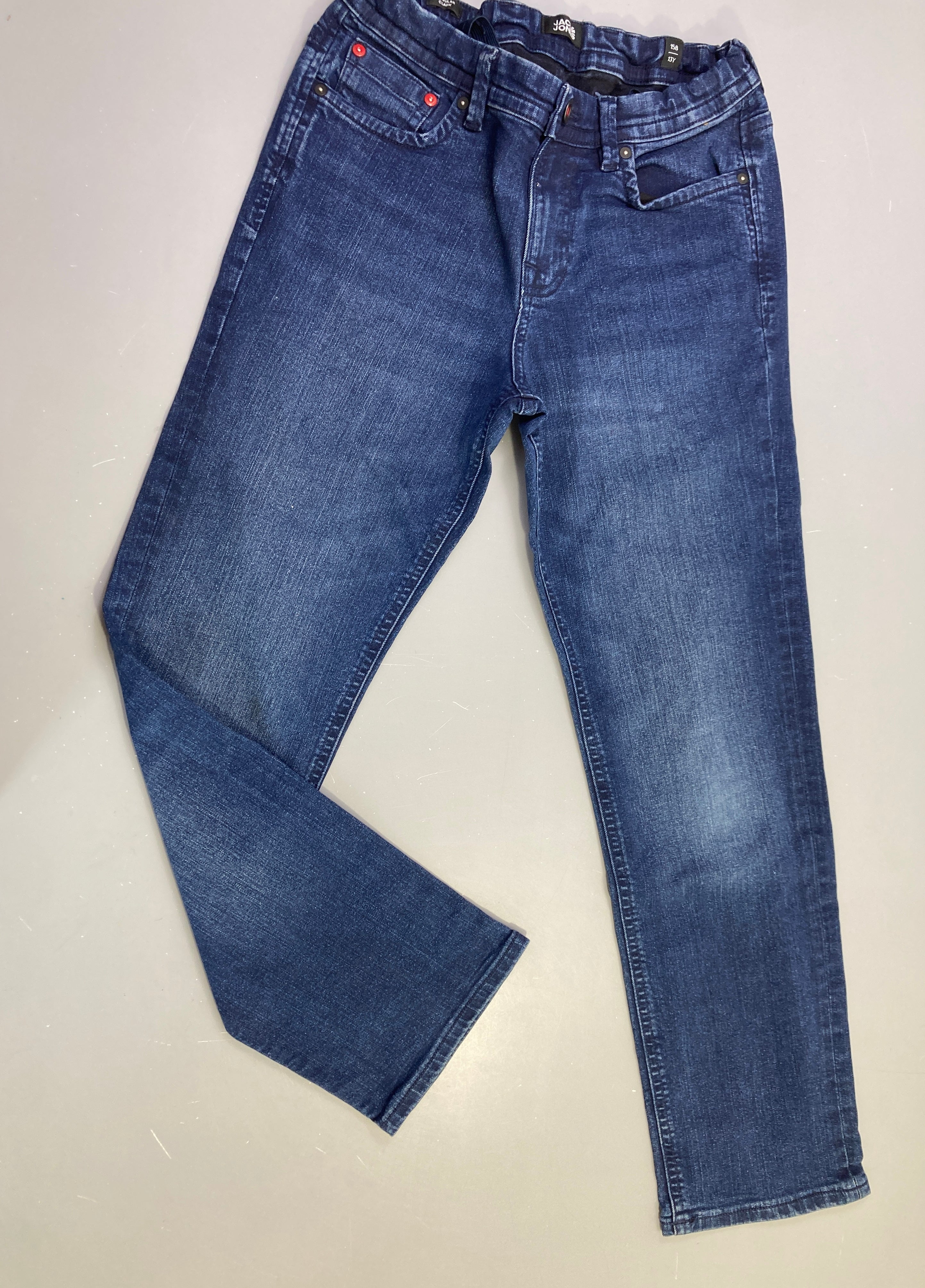 Pantalon jean bleu foncé droit