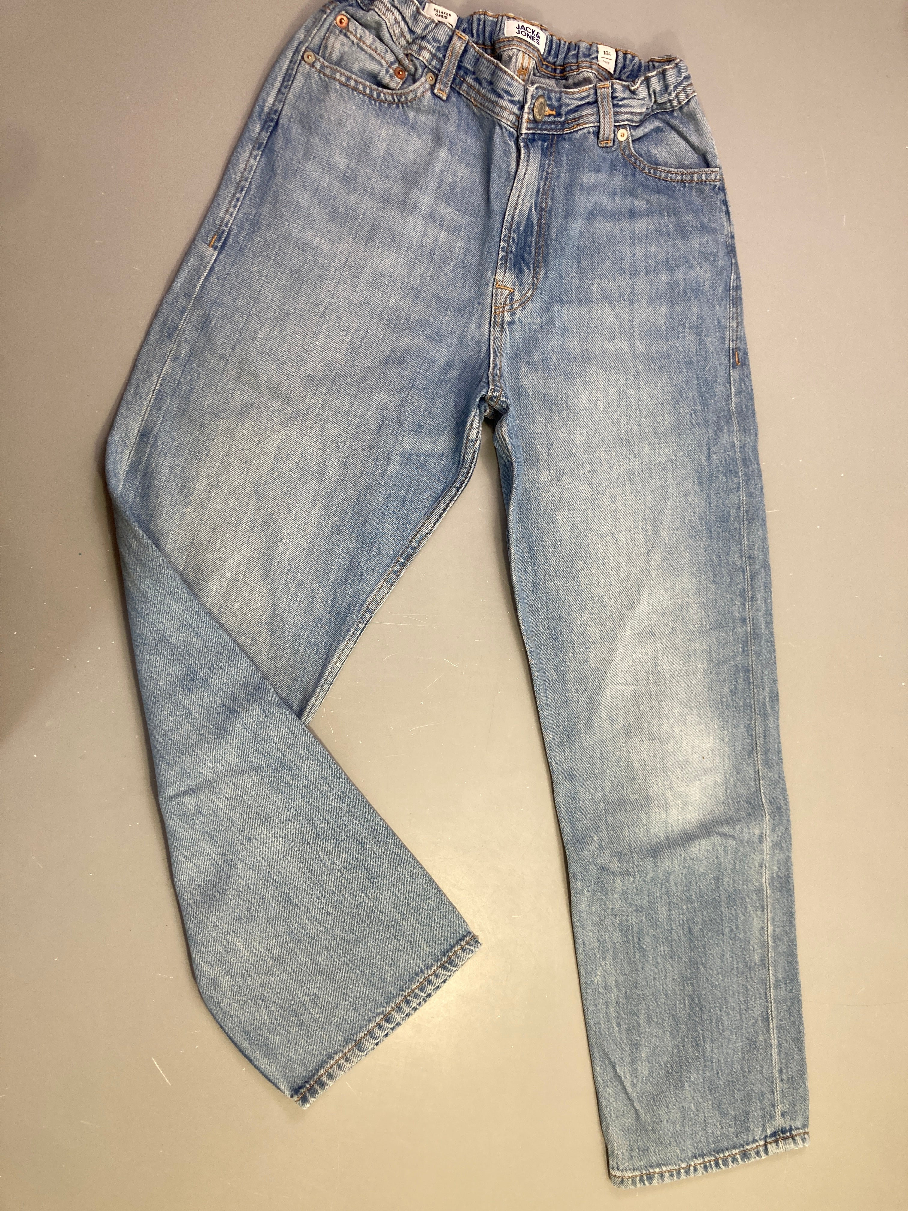 Pantalon jean clair droit relaxed