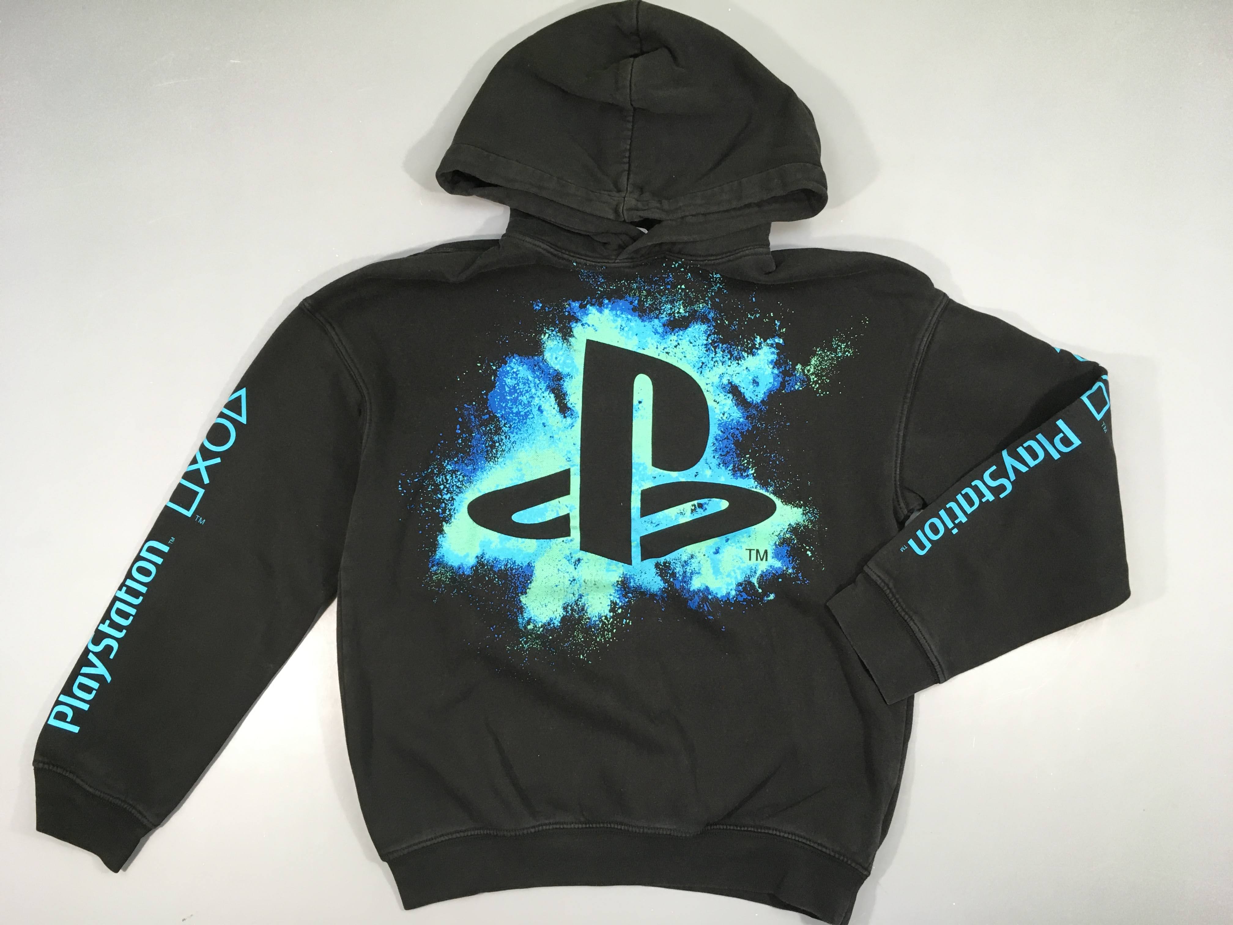Sweat noir à capuche Playstation